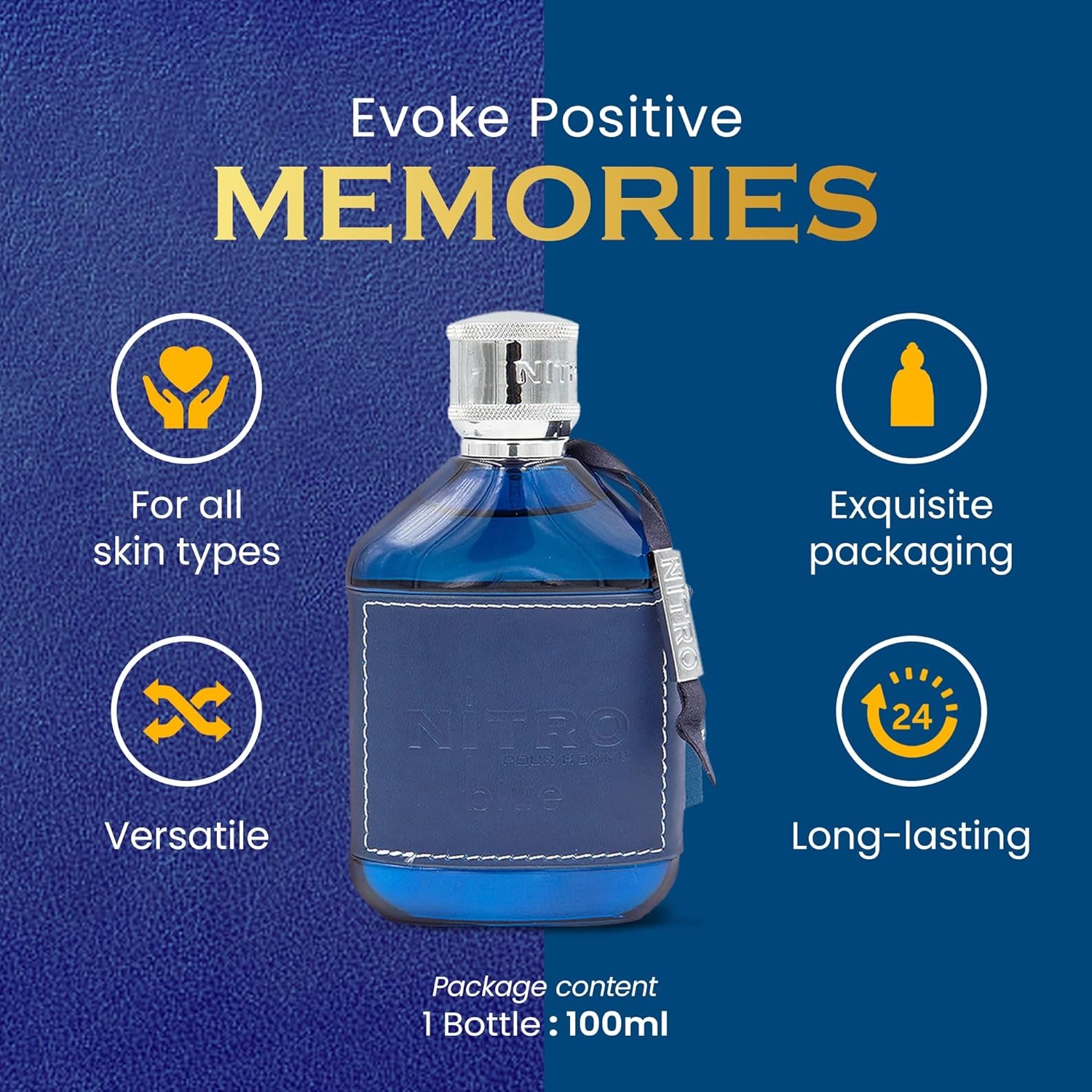 Dumont Nitro Blue 3.4 Oz Eau D - Fragrance Perfume For Man incelemesi ve fiyatı